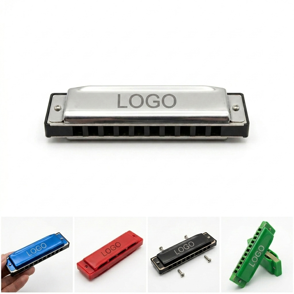 Professional 10-Hole Diatonic Harmonica for Blues, Folk, Rock & Jazz