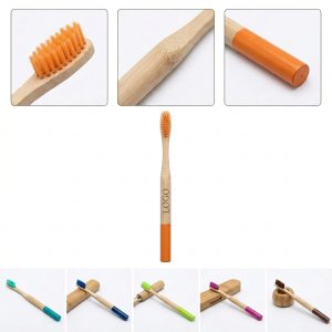 Eco-Friendly Round Bamboo Toothbrush for Healthy Gums and Clean Teeth