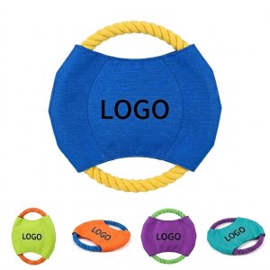 Lightweight Nylon Rope Fetch Disc - Safe Soft Flying Toy for All Dogs