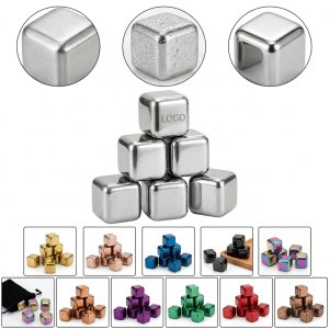 Stainless Steel Whiskey Stones Reusable Ice Cubes for Drinks